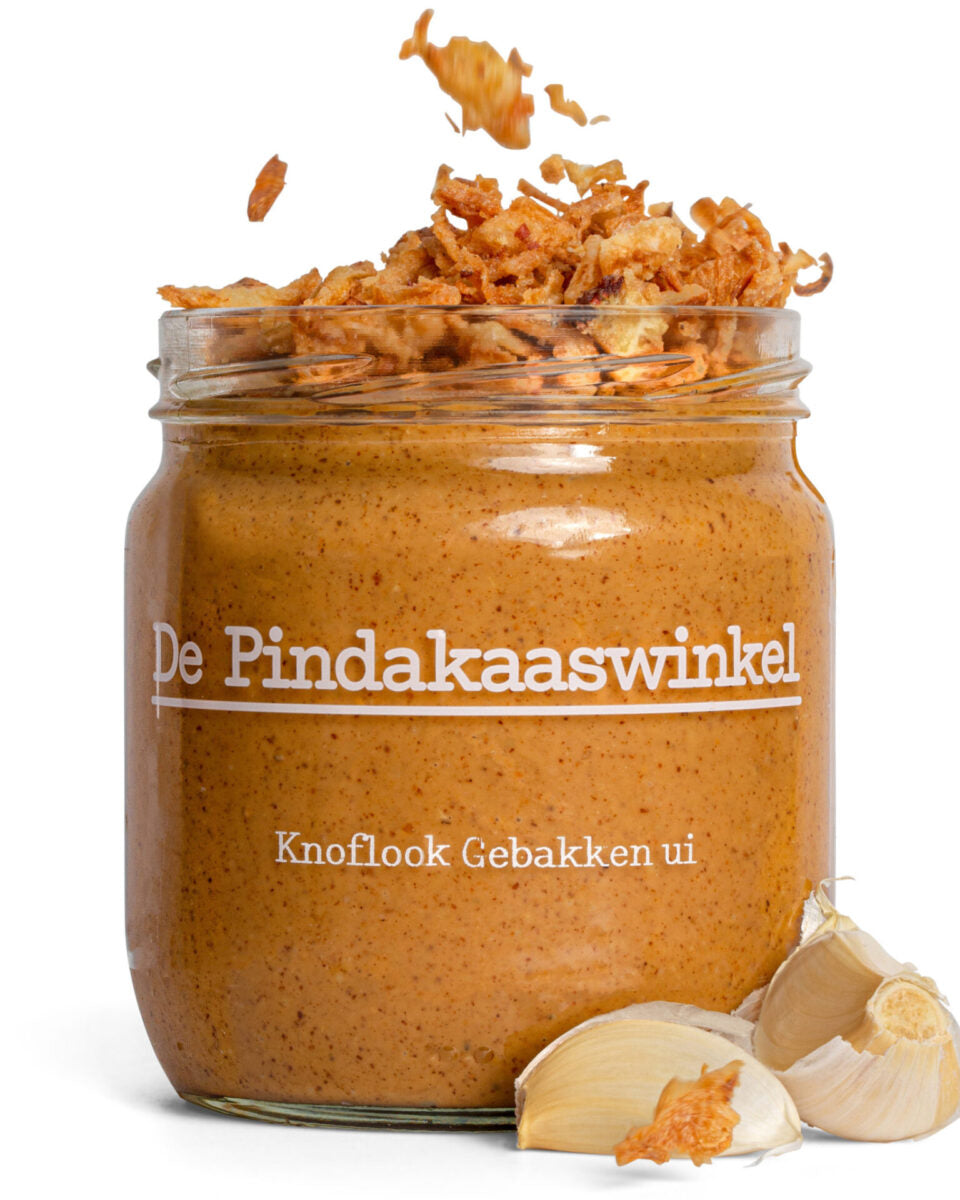 Pindakaas Knoflook Gebakken Ui