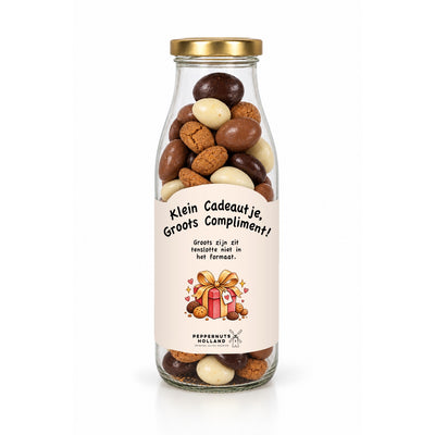 Peppernuts Quote Bottles – Klein Cadeautje, Groots Compliment