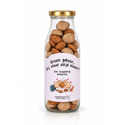 Peppernuts Quote Bottles – Groots gebaar, jij staat altijd klaar